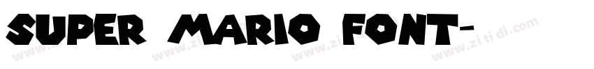Super Mario Font字体转换